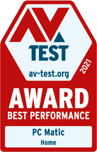 AV-TEST 2021年度賞 ベストパフォーマンス - PC Matic